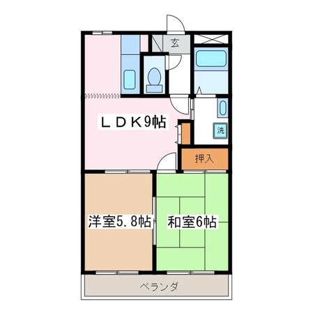 エポックシュー１番館の物件間取画像